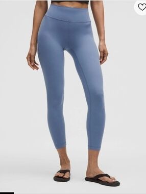 Lululemon Align Ribbed High-Rise Pant 25"  Belgian Blue Size 12